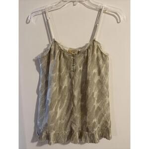 Princess Vera Wang Womens Medium Brown Sleeveless Blouse! A947